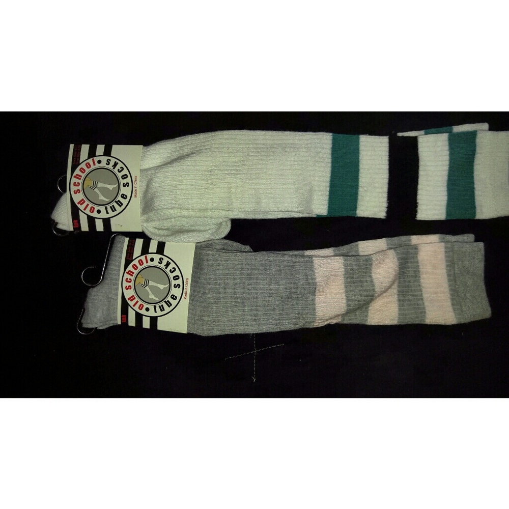 Striped tube socks- brand new